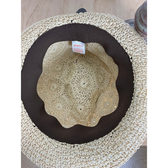 Pistil NWT Crochet Woven Fedora Hat - Picture 5 of 6